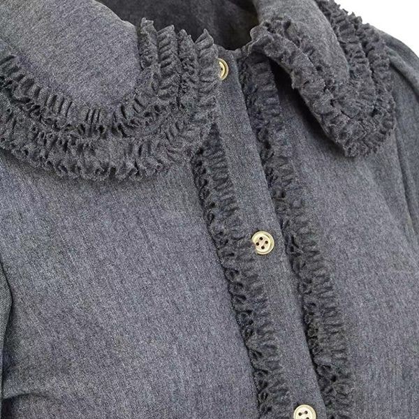 23AW<フェンディ>グレー フランネル ドレス ワンピース 偽物 fem52219