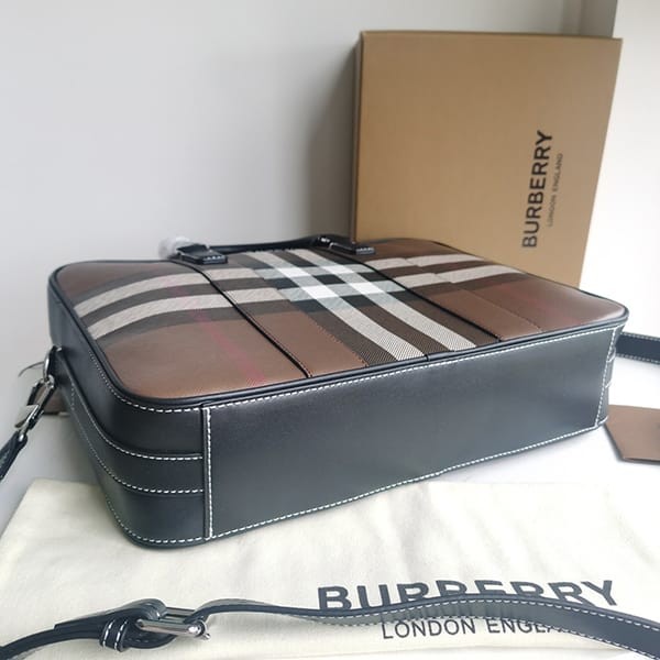 【大特価】バーバリー 偽物 エインズワース ブリーフケース バッグ Baw83278