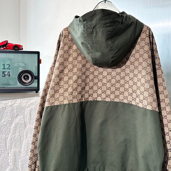 今季注目!グッチ GGコットンキャンバス ジップジャケット 偽物 gup74509