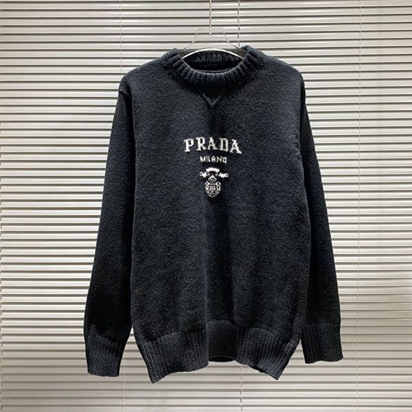 絶対欲しい!プラダ ウールxカシミア クルーネック セーター pub66051