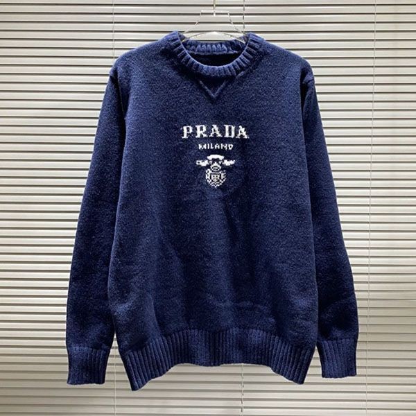 絶対欲しい!プラダ ウールxカシミア クルーネック セーター pub66051