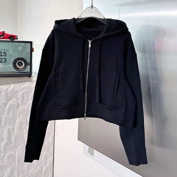 激安価格!ミュウミュウ コピー コットンパーカー Cotton hoodie myk92959