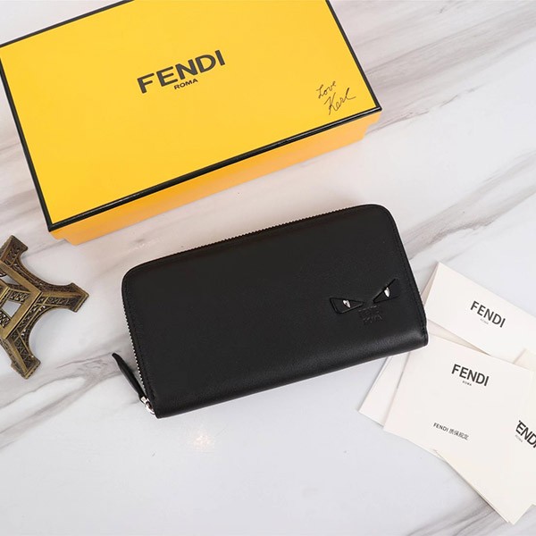 注目★フェンディ バッグバグズ コピー レザー 長財布 feu61346