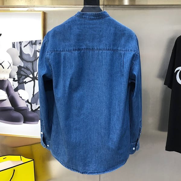 プラダ 偽物 Padded denim shirt キルティングデニムシャツ puc52105