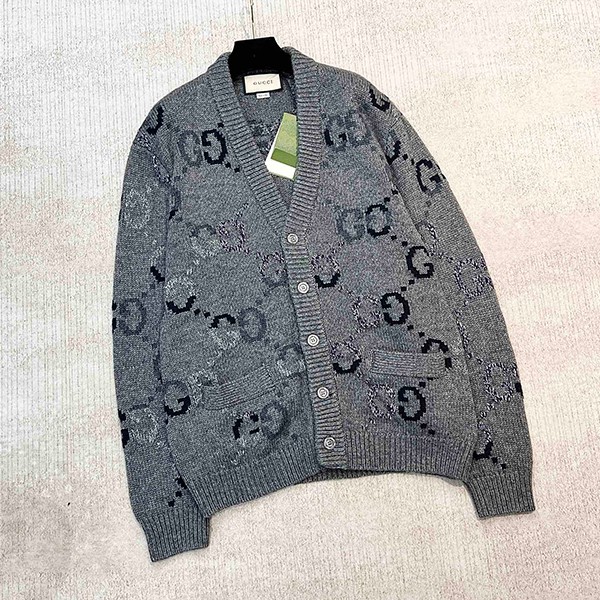 グッチ スーパーコピー ロゴジャカードウール混 カーディガン