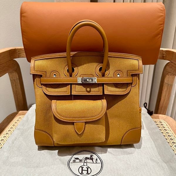 エルメス バーキン 偽物 カーゴ 25cm トワルゴエラン×スイフト erm70513