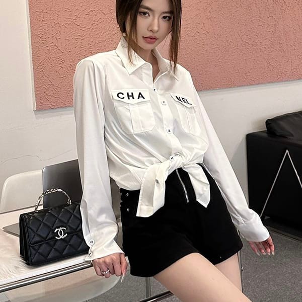 ★日本!!人気!シャネル 長袖 シャツ 偽物 ブラウス コットン shl12494