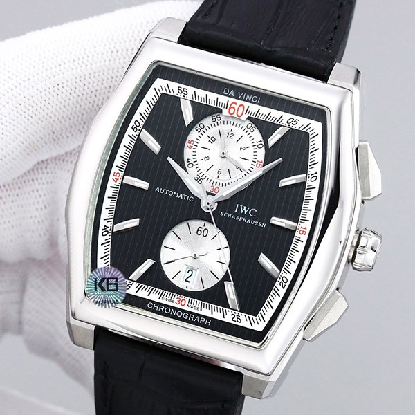 《大人気》IWC スーパーコピー ダ・ヴィンチ クロノグラフ ブラック文字盤 IW37642