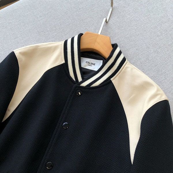 セリーヌ クラシック TEDDY スタジャン ジャケット Cej75777