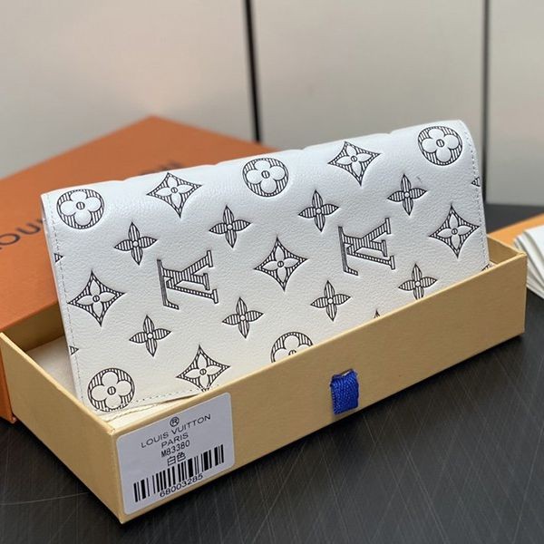 お洒落に♪ルイヴィトンモノグラム 長財布 N級品&ホワイト M83382