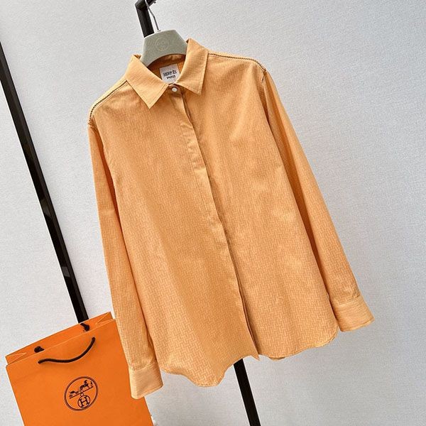 セレブ多数愛用 エルメス モチーフ メンズライク シャツ パチモン erz81763
