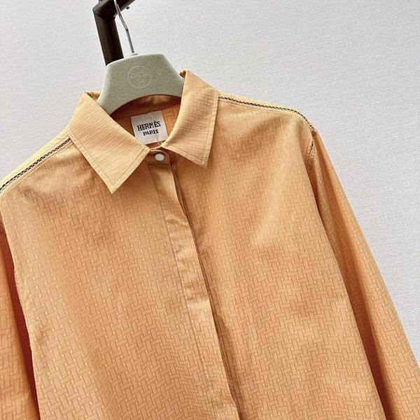 セレブ多数愛用 エルメス モチーフ メンズライク シャツ パチモン erz81763