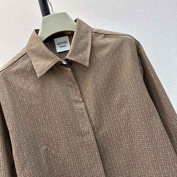 確保済み エルメス モチーフ メンズライク シャツ erh93401