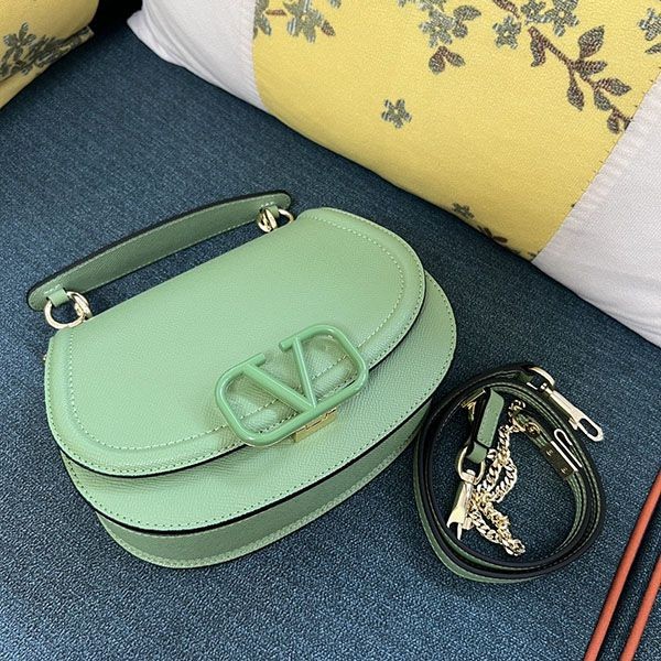 【大特価】ヴァレンティノ 激安V Logo Leather ショルダーバッグ Vul90725