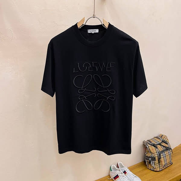ロエベ コピー☆ルーズフィットTシャツ アナグラム 2色（コットン