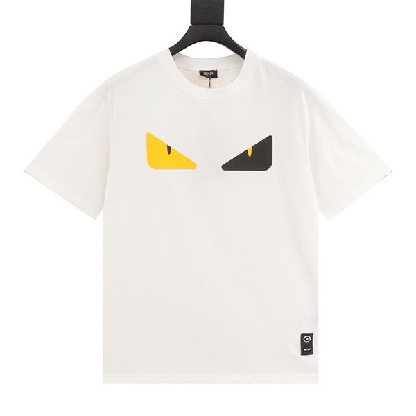 フェンディ コピー バッグ バグズ ロゴ コットン Tシャツ fes47968