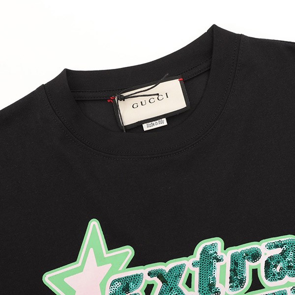 完売必至 グッチ ロゴ コットンジャージー Tシャツ 偽物 776596XJGDH