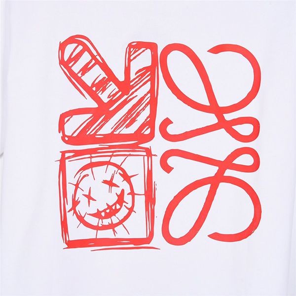 ブティック♪ロエベ エンブロイダリー アナグラム Tシャツ loo96820
