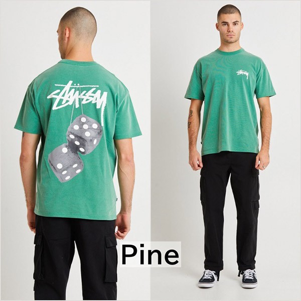 ステューシー ダイス tシャツ 偽物 Fuzzy Dice Tee 半袖 ロゴ Tシャツ 8色 suw50963