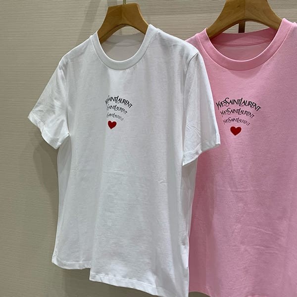 送料無料サンローラン シグネチャーロゴ Tシャツ パロディ3色 Sai11334