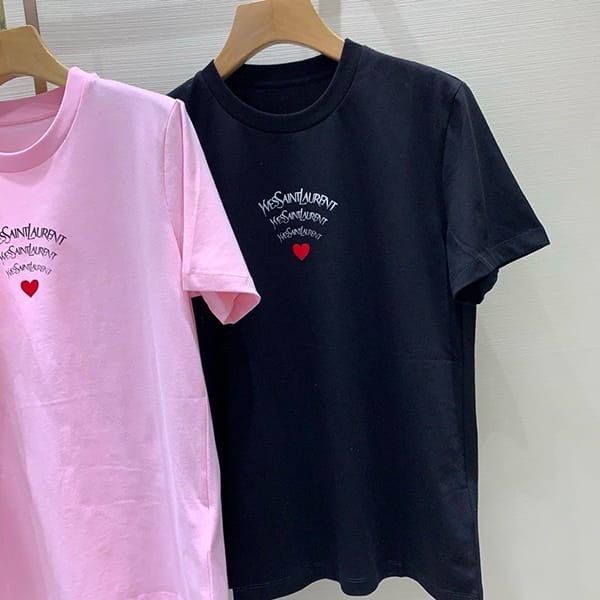 送料無料サンローラン シグネチャーロゴ Tシャツ パロディ3色 Sai11334