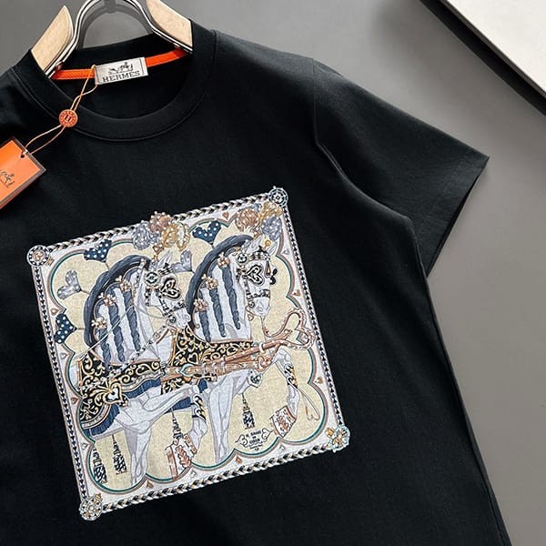 確保済みエルメス カプセルスポーツ カットソーTシャツ パチモン 2色 erh21620