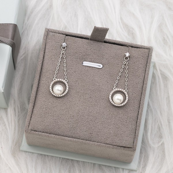 ミキモト ピアス コピー サークルモチーフ ダイアモンド シルバー mia94260