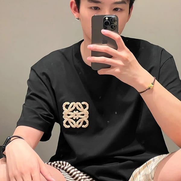 大人気!ロエベ ボクシーフィット Tシャツ コットン パロディ lov80334