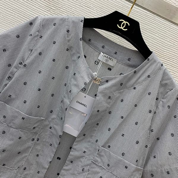 シャネル 偽物 ブラウス シャツ コットン shp44101