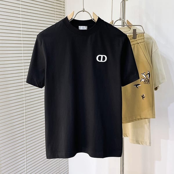 セレブ多数愛用ディオール n級品 リラックスフィット コットンTシャツ 2色 deo10620