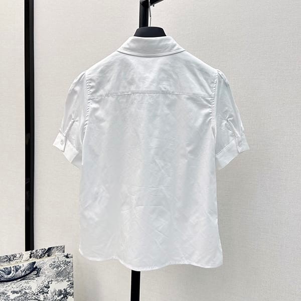ギフトに最適ディオール パフスリーブブラウス コットン n級品 det46571