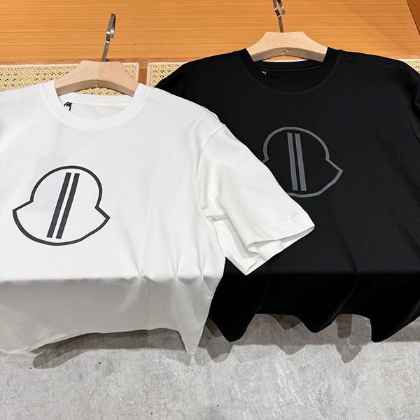 高品質♪♪♪モンクレール ロゴ Tシャツ 偽物 ブラック&ホワイト mol72129