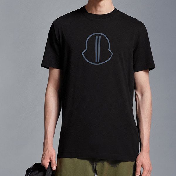 高品質♪♪♪モンクレール ロゴ Tシャツ 偽物 ブラック&ホワイト mol72129