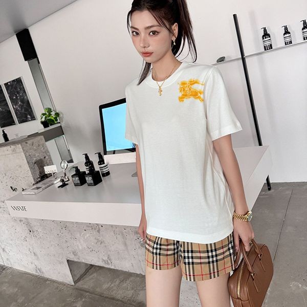 注目度抜群!バーバリー EKD コットン Tシャツ 偽物 Bag26097