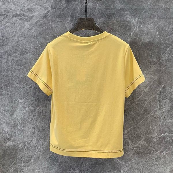 新色登場☆バーバリー ロゴ刺繍 コットン Tシャツ 偽物 Baz22860