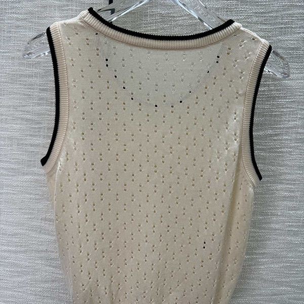 新色☆希少 ディオール ニット ベスト コピー ハニー刺繍 dek59855