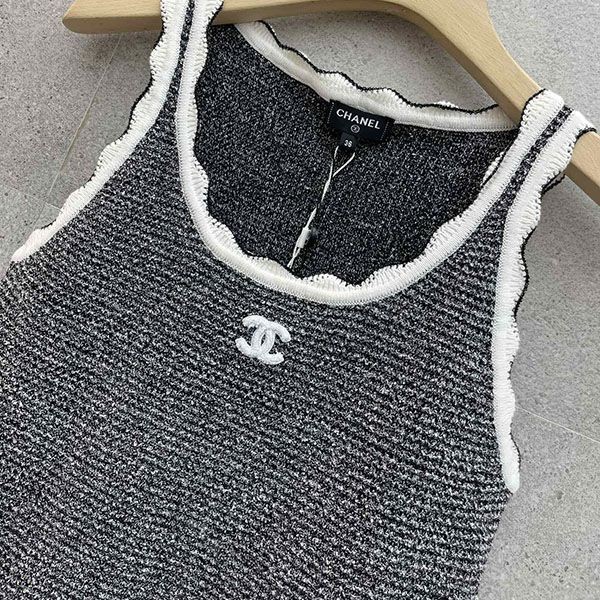 シャネル ワンピ スカート ニット 偽物 cc ロゴ ロング チェーン sho71426
