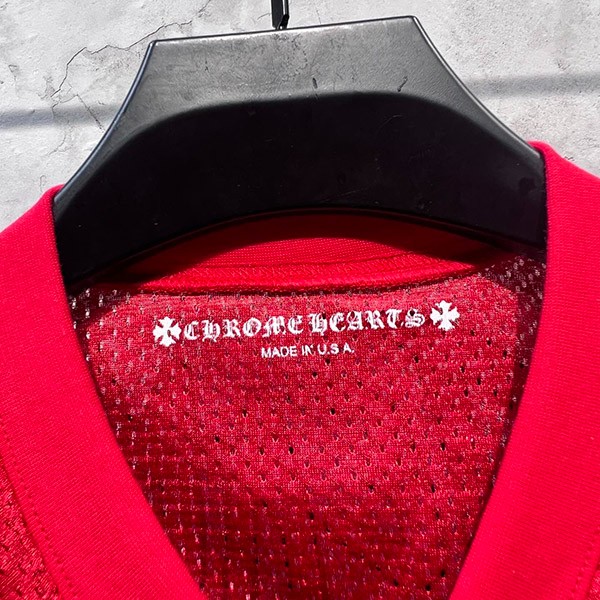 クロムハーツ コピー マティーボーイ メッシュ スタジアム フットボール ジャージー CH ロゴ Tシャツ Kuc17145