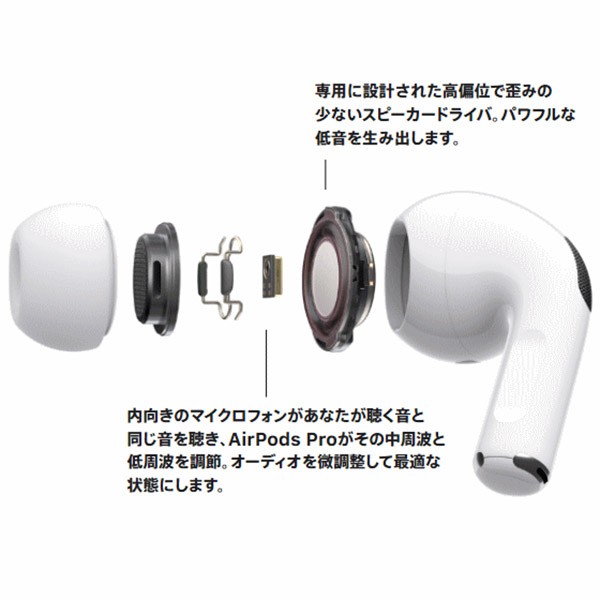 airpods おすすめ AirPods Pro 第1世代 本体 Apple 新品 ワイヤレスイヤホン
