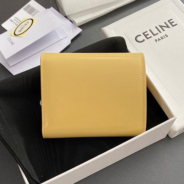 ☆超人気☆セリーヌ n級品 スモールウォレット トリオンフ 財布 オリーブ Cek90562