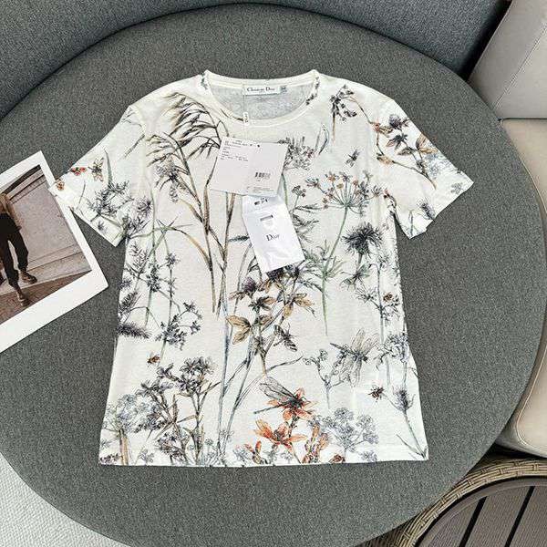 絶対欲しい!ディオール Herbarium 偽物コットン & リネン ジャージー dep46302