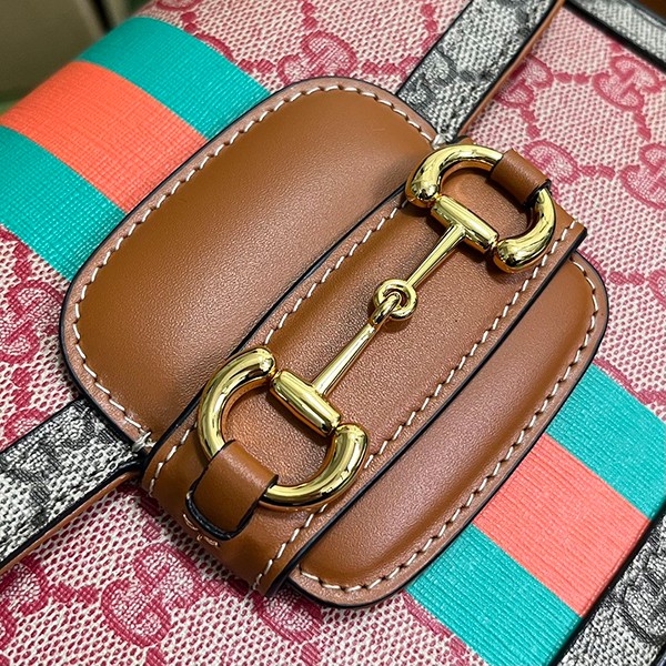 限定品!! グッチ Horsebit 1955 キャンバス 偽物 レザー ショルダーバッグ 2色 gue80465
