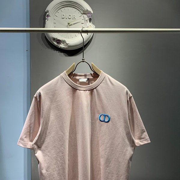 高品質 ディオール コピー CDアイコン Tシャツ 刺しゅう クルーネック 2色 013J600A067