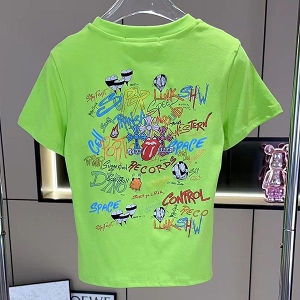 クロムハーツ MATTY BOY PPO BRAIN グラフィックプリント Tシャツ Kuq09608