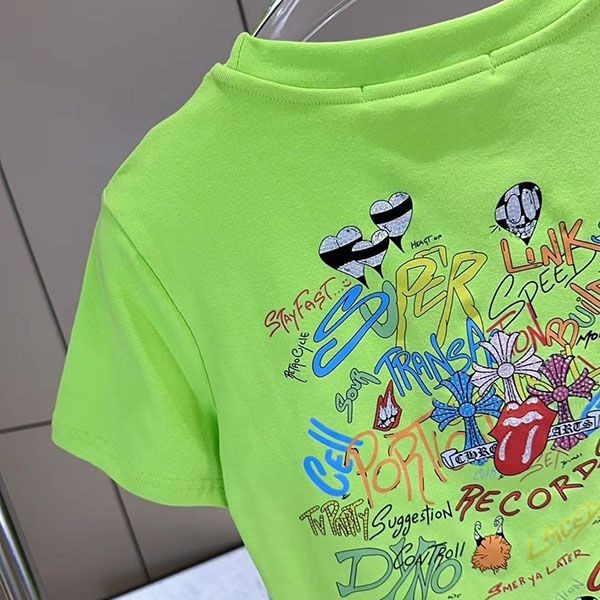 クロムハーツ MATTY BOY PPO BRAIN グラフィックプリント Tシャツ Kuq09608