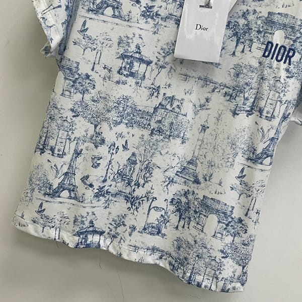 プレゼント最適ディオール スーパーコピー パリモチーフ Tシャツ dey19397