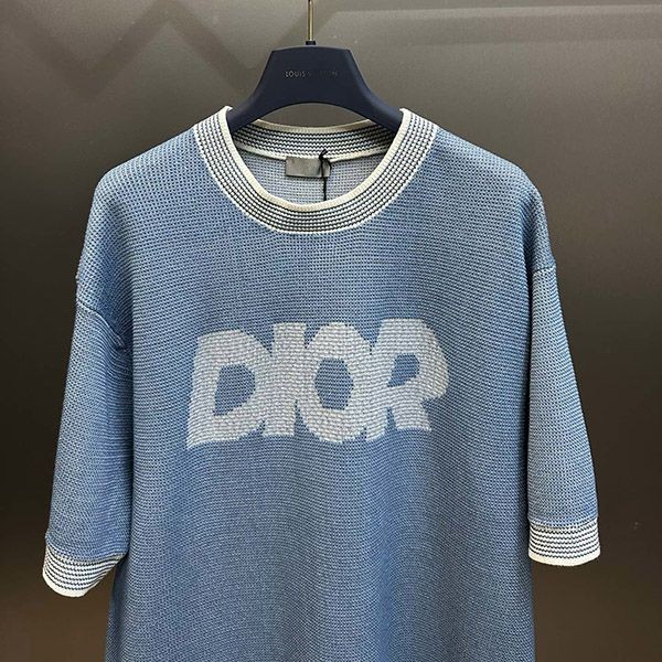 お洒落 ディオール ロゴ入り パロディ トラマートニット Tシャツ dee33432