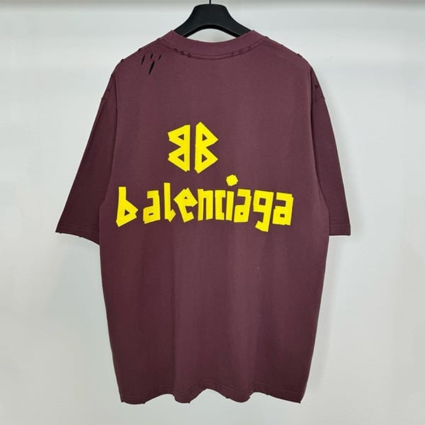 バレンシアガ n級品 TAPE TYPEロゴ 半袖 Tシャツ baz63564