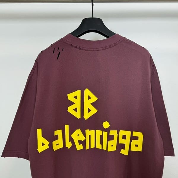 バレンシアガ n級品 TAPE TYPEロゴ 半袖 Tシャツ baz63564