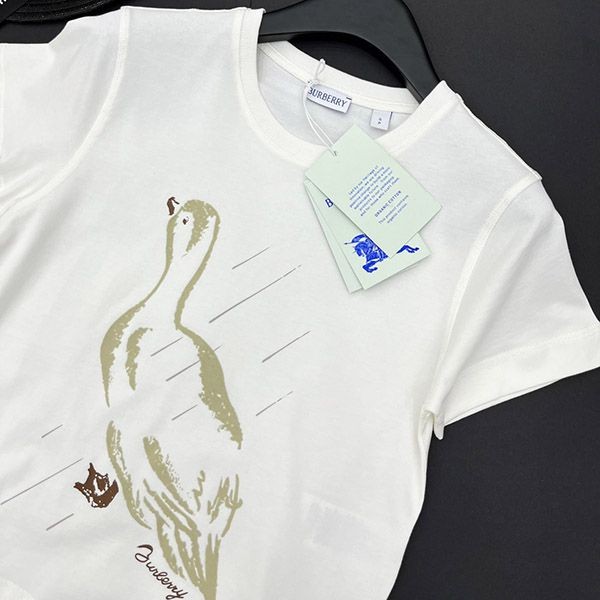 お洒落 バーバリー ボクシー スワン コットンTシャツ Baj65058